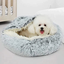 Winter Long Plush Cat Bed | Soft & Cozy Cat Lounger