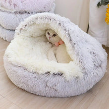 Winter Long Plush Cat Bed | Soft & Cozy Cat Lounger