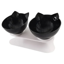 Pet Double Cat Bowl with Raised Stand | Comfortable & Mess-Free Feeding