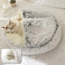 Winter Long Plush Cat Bed | Soft & Cozy Cat Lounger