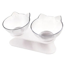 Pet Double Cat Bowl with Raised Stand | Comfortable & Mess-Free Feeding