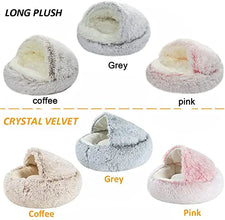 Winter Long Plush Cat Bed | Soft & Cozy Cat Lounger