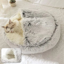 Winter Long Plush Cat Bed | Soft & Cozy Cat Lounger