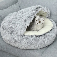 Winter Long Plush Cat Bed | Soft & Cozy Cat Lounger